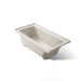 KOHLER K-1946-LW Archer 60" x 30" alcove bath with Bask heated surface, left drain, biscuit