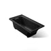 KOHLER K-1946-LW Archer 60" x 30" alcove bath with Bask heated surface, left drain, black black