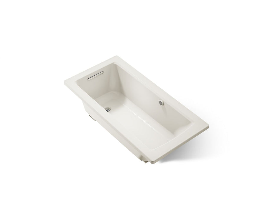 KOHLER K-1946-W1 Archer 60" x 30" drop-in bath with Bask heated surface, biscuit