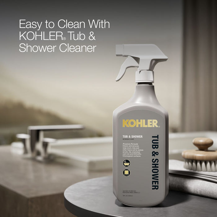 KOHLER K-1946-W1 Archer 60" x 30" drop-in bath with Bask heated surface, biscuit - view 5