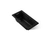 KOHLER K-1946-W1 Archer 60" x 30" drop-in bath with Bask heated surface, black black