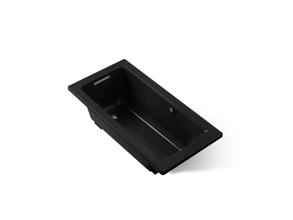 KOHLER K-1946-W1 Archer 60" x 30" drop-in bath with Bask heated surface, black black
