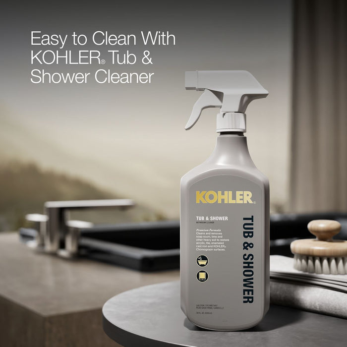 KOHLER K-1946-W1 Archer 60" x 30" drop-in bath with Bask heated surface, black black - view 5