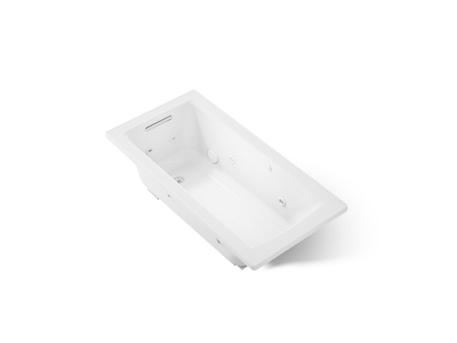 KOHLER K-1947 Archer 60" x 30" drop-in whirlpool bath, white