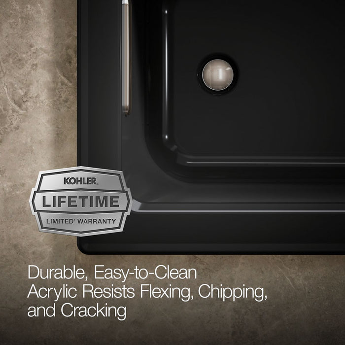 KOHLER K-1947-GH Archer 60" x 30" drop-in Heated BubbleMassage air bath