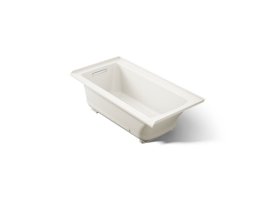 KOHLER K-1947-GHLF Archer 60" x 30" alcove Heated BubbleMassage air bath, left drain, biscuit