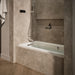 KOHLER K-1947-GHLW Archer 60" x 30" alcove Heated BubbleMassage air bath with Bask heated surface, left drain, biscuit -...