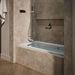 KOHLER K-1947-GHLW Archer 60" x 30" alcove Heated BubbleMassage air bath with Bask heated surface, left drain, ice grey -...