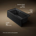 KOHLER K-1947-GHRAW Archer 60" x 30" alcove Heated BubbleMassage air bath with Bask heated surface, right drain, black...