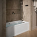 KOHLER K-1947-GHRAW Archer 60" x 30" alcove Heated BubbleMassage air bath with Bask heated surface, right drain, white -...