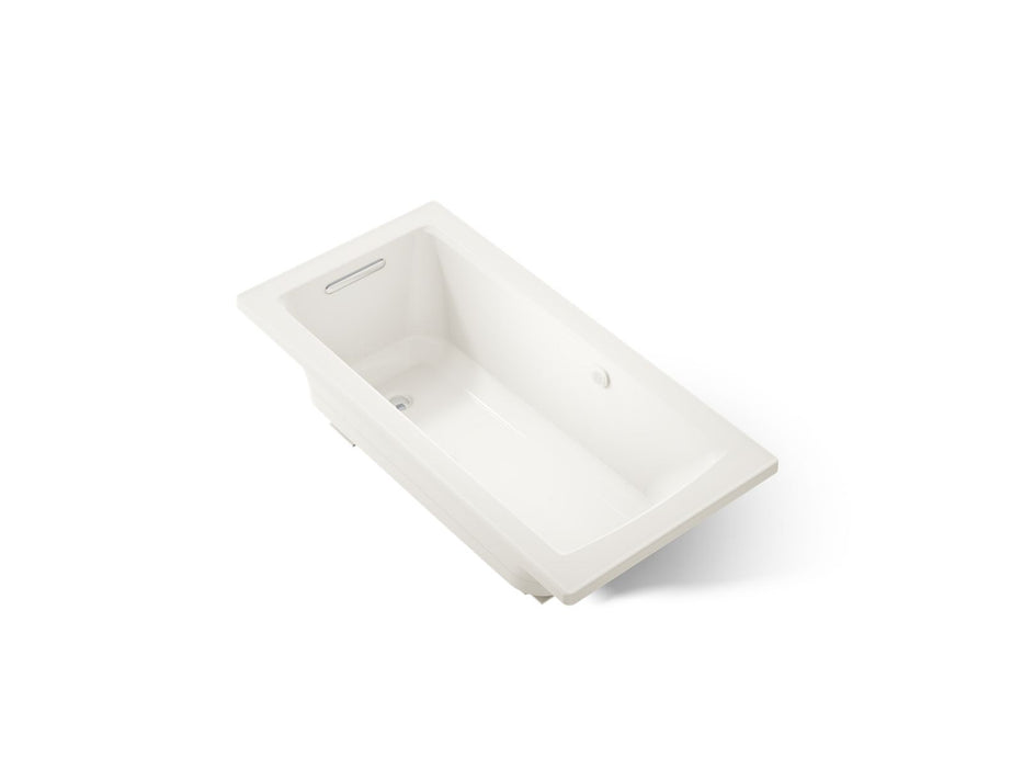 KOHLER K-1947-GHW Archer 60" x 30" drop-in Heated BubbleMassage air bath with Bask heated surface, biscuit