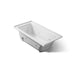KOHLER K-1947-L Archer 60" x 30" alcove whirlpool bath, left drain, ice grey
