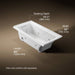 KOHLER K-1947-L Archer 60" x 30" alcove whirlpool bath, left drain, white - view 5