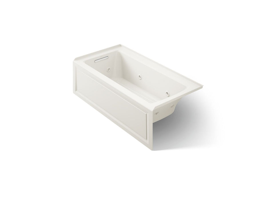 KOHLER K-1947-LA Archer 60" x 30" alcove whirlpool bath, left drain