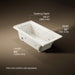 KOHLER K-1947-LH Archer 60" x 30" alcove heated whirlpool bath, left drain, biscuit - view 5