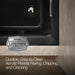 KOHLER K-1947-RH Archer 60" x 30" alcove heated whirlpool bath, right drain, black black - view 5