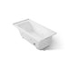 KOHLER K-1947-RH Archer 60" x 30" alcove heated whirlpool bath, right drain, white