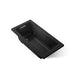 KOHLER K-1947-W1 Archer 60" x 30" drop-in whirlpool bath with Bask heated surface, black black
