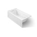 KOHLER K-1947-XGHLA Archer 60" x 30" alcove Heated BubbleMassage air bath and whirlpool, left drain, white