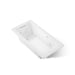 KOHLER K-1947-XHGH Archer 60" x 30" drop-in Heated BubbleMassage air bath with whirlpool, white