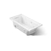 KOHLER K-1947-XHGHL Archer 60" x 30" alcove Heated BubbleMassage air bath and whirlpool, left drain, white