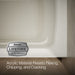 KOHLER K-1948-LA Archer 66" x 32" alcove bath, left drain, biscuit - view 3