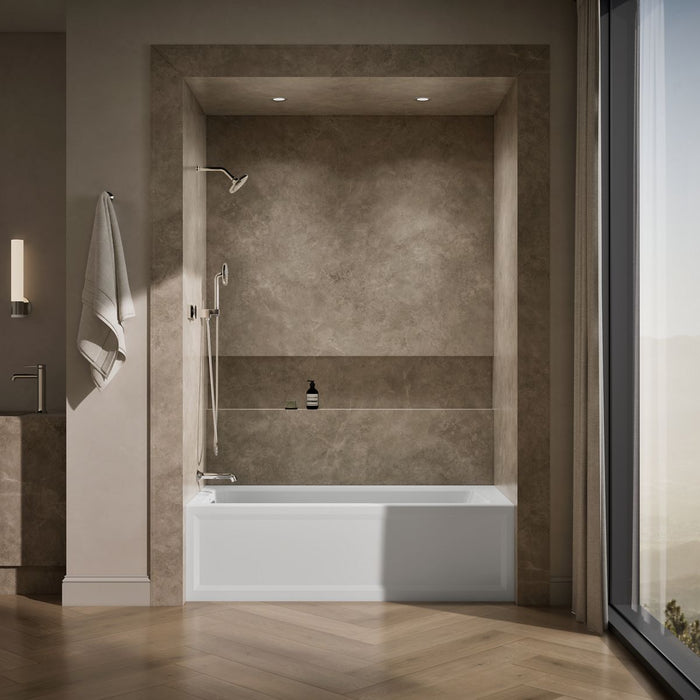 KOHLER K-1948-LA Archer 66" x 32" alcove bath, left drain, white - view 5