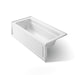 KOHLER K-1948-LAW Archer 66" x 32" alcove bath with Bask heated surface, left drain, white
