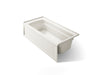 KOHLER K-1948-RA Archer 66" x 32" alcove bath, right drain, biscuit
