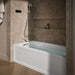 KOHLER K-1949-GHLA Archer 66" x 32" alcove Heated BubbleMassage air bath, left drain, white - view 3