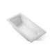 KOHLER K-1949-GHW Archer 66" x 32" drop-in Heated BubbleMassage air bath with Bask heated surface, ice grey