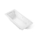 KOHLER K-1949-GHW Archer 66" x 32" drop-in Heated BubbleMassage air bath with Bask heated surface, white