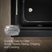 KOHLER K-1949-LA Archer 66" x 32" integral apron whirlpool with integral flange and left-hand drain, black black - view 2