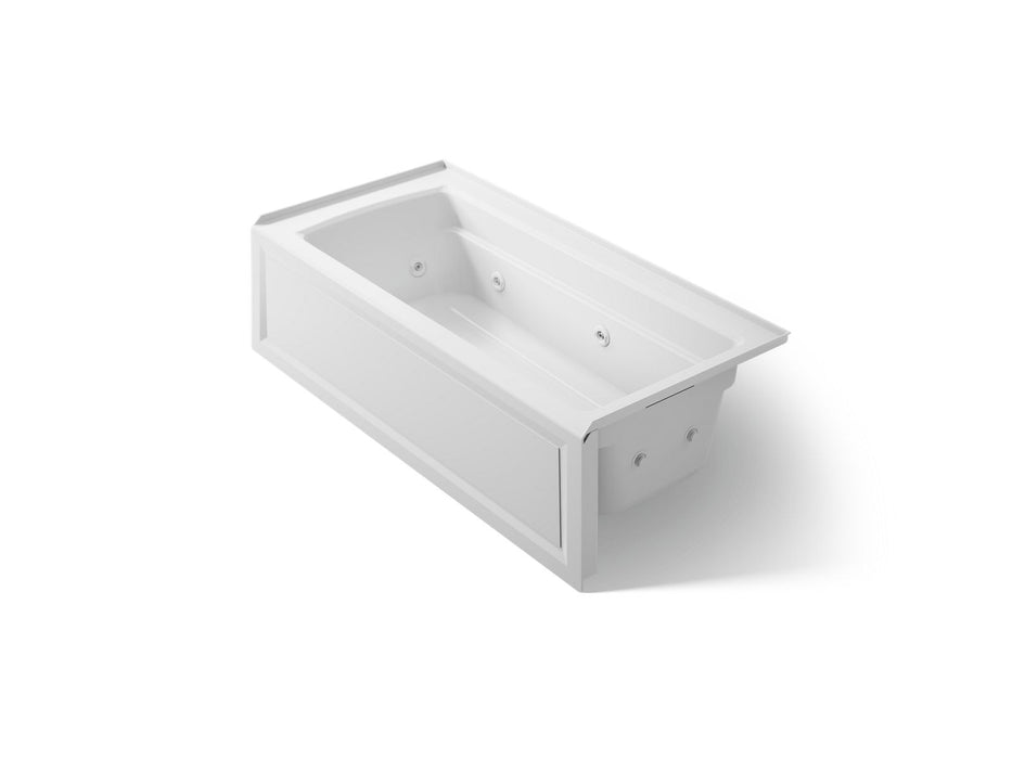 KOHLER K-1949-RA Archer 66" x 32" alcove whirlpool, right drain, ice grey