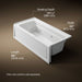 KOHLER K-1949-RA Archer 66" x 32" alcove whirlpool, right drain, white - view 5