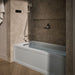 KOHLER K-1949-XGHLA Archer 66" x 32" alcove Heated BubbleMassage air bath and whirlpool, left drain, ice grey - view 3