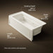 KOHLER K-1949-XGHRA Archer 66" x 32" alcove Heated BubbleMassage air bath and whirlpool, right drain, biscuit - view 5