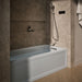 KOHLER K-1949-XGHRA Archer 66" x 32" alcove Heated BubbleMassage air bath and whirlpool, right drain, ice grey - view 3