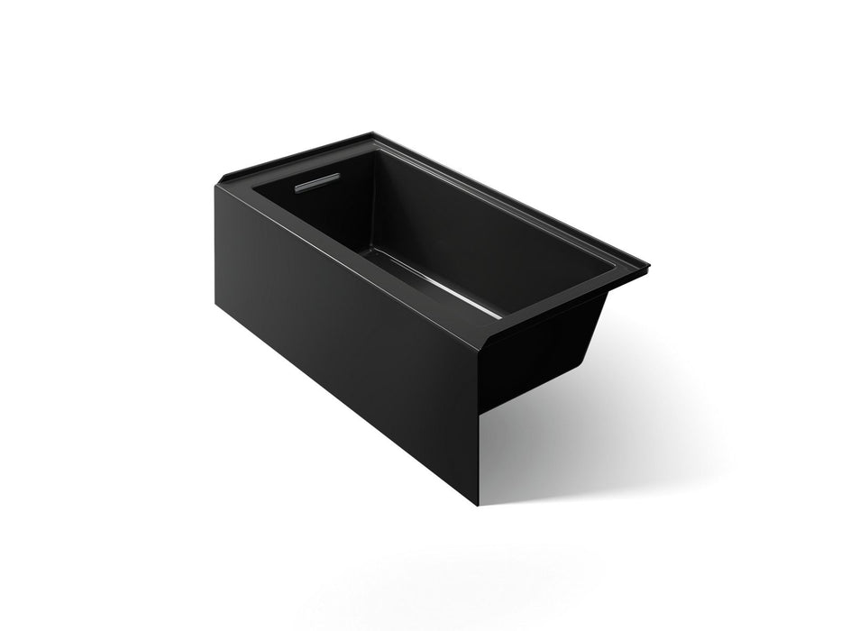 KOHLER K-1956-LA Underscore 60" x 30" alcove bath, left drain, black black
