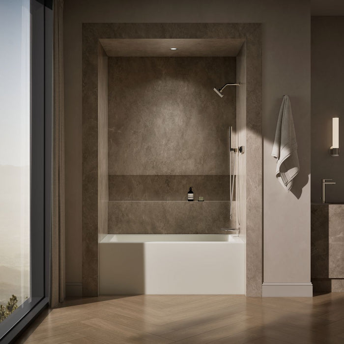 KOHLER K-1956-RA Underscore 60" x 30" alcove bath right drain