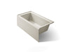 KOHLER K-1957-LA Underscore 60" x 32" alcove bath, left drain, biscuit