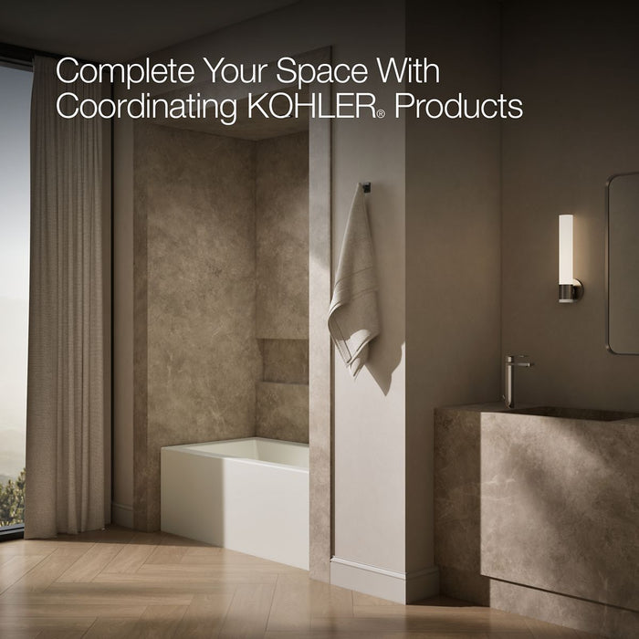 KOHLER K-1957-RA Underscore 60" x 32" alcove bath right drain