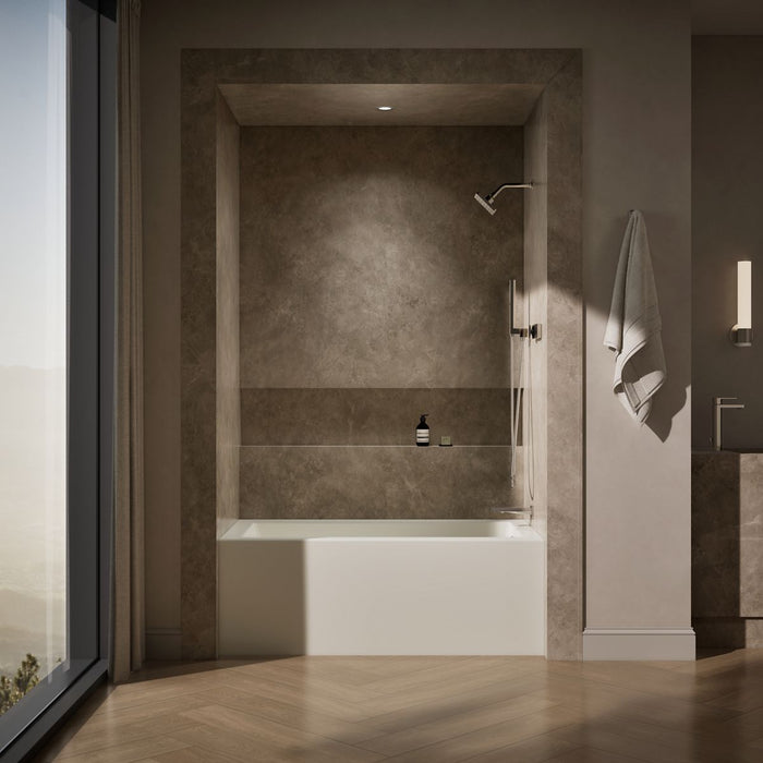 KOHLER K-1957-RA Underscore 60" x 32" alcove bath right drain