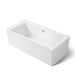 KOHLER K-1958-GHW Stargaze 72" x 36-1/4" freestanding Heated BubbleMassage air bath with Bask heated surface and straight...