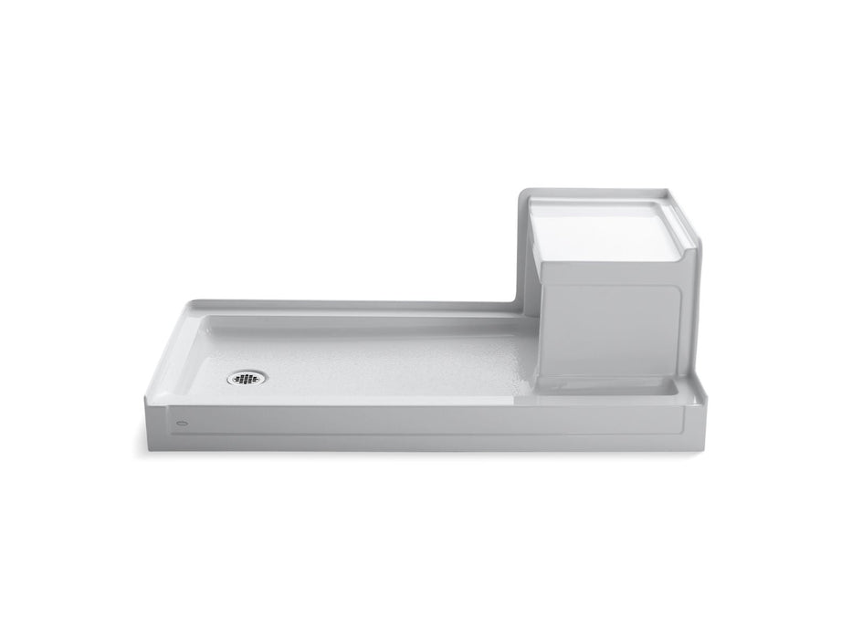 KOHLER K-1977 Tresham 60" x 32" alcove shower base, left drain, white