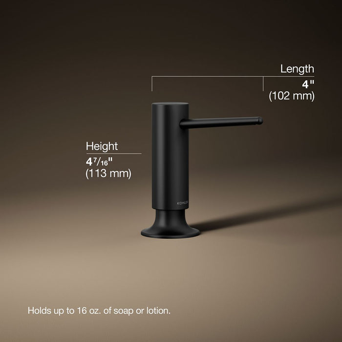 3/4 view of product with dimensions