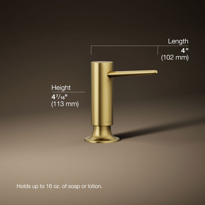 3/4 view of product with dimensions