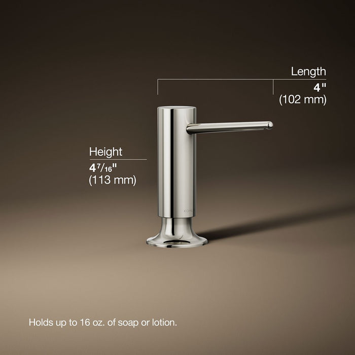 3/4 view of product with dimensions