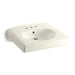 KOHLER K-1997-4 Brenham Wall-mount or concealed carrier arm mount commercial bathroom sink with 4" centerset faucet...