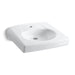 KOHLER K-1997-SS1N Brenham Wall-mount or concealed carrier arm mount commercial bathroom sink with single faucet hole and...